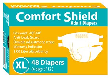 Adult Diapers Anti-Leak 2.15 Liter Absorbency 48 Diapers X-Large V26023