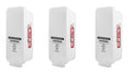 3 Pack White Wall-Mounted Fire Extinguisher Cabinet with Clear Pull-Cover Z405759