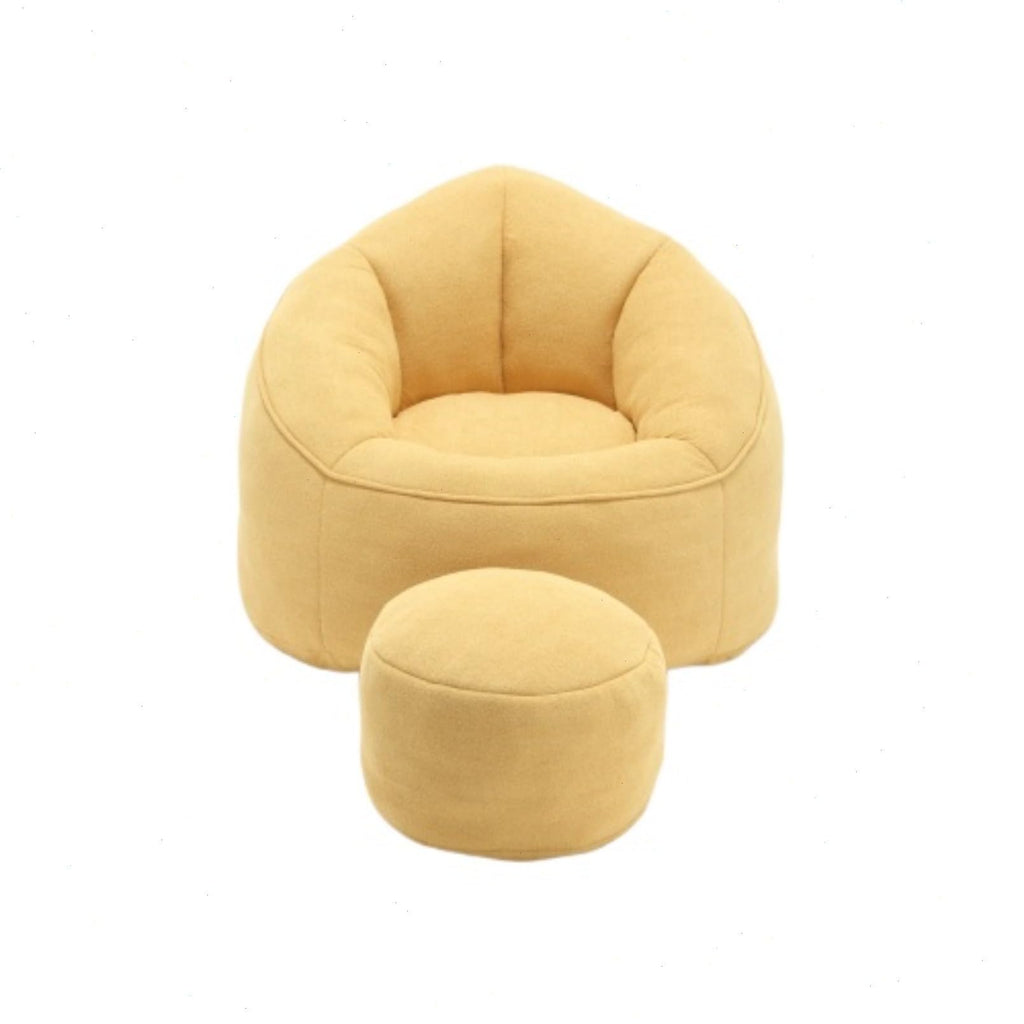 Microfiber Memory Foam Bean Bag Chair with Footstool N61321