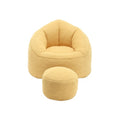 Microfiber Memory Foam Bean Bag Chair with Footstool N61321