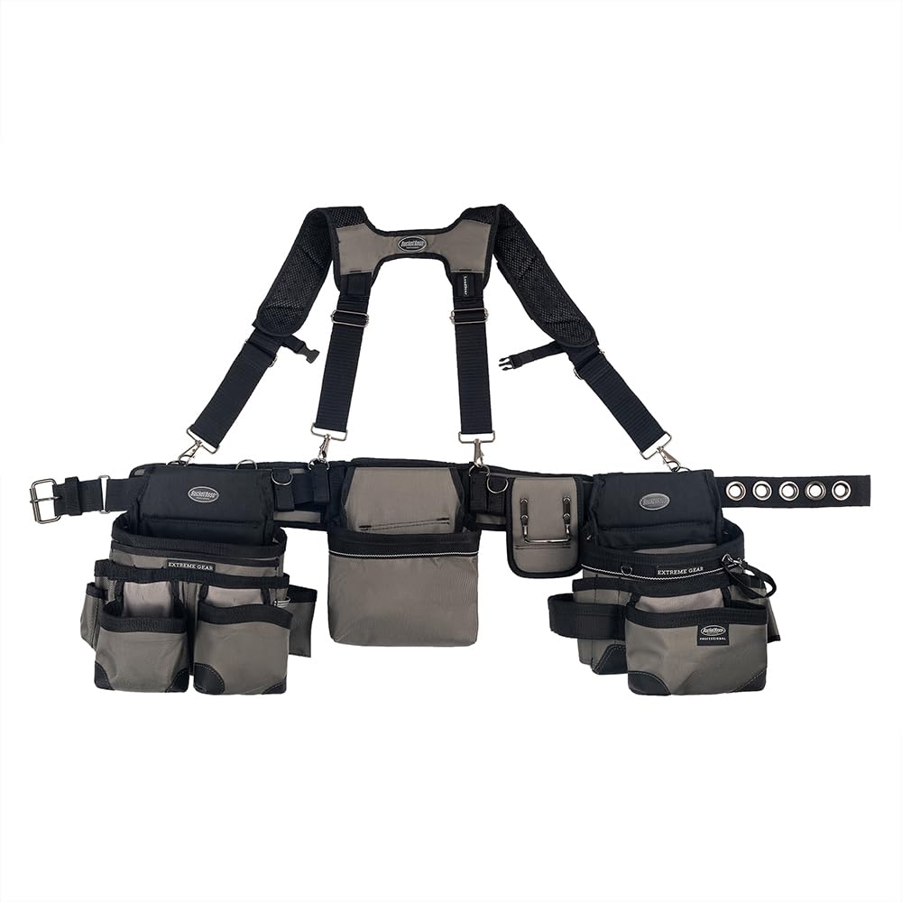 3 Bag Tool Belt with Suspenders B8865