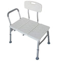 White Bath Chair with Padded Armrests and Back K325