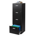 4 Drawer Wood File Cabinet with Lock F42943
