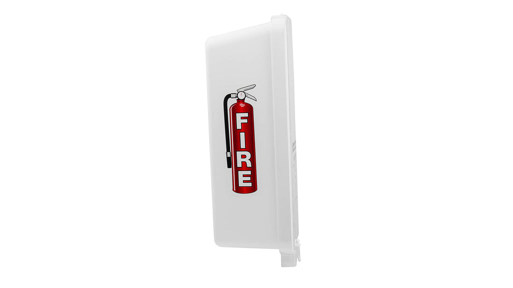 3 Pack White Wall-Mounted Fire Extinguisher Cabinet with Clear Pull-Cover Z405759