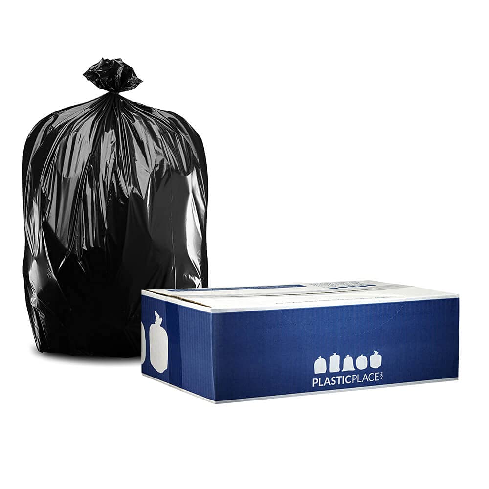 40-45 Gallon Black 2.0 Mil Trash Bags 100 Count N272