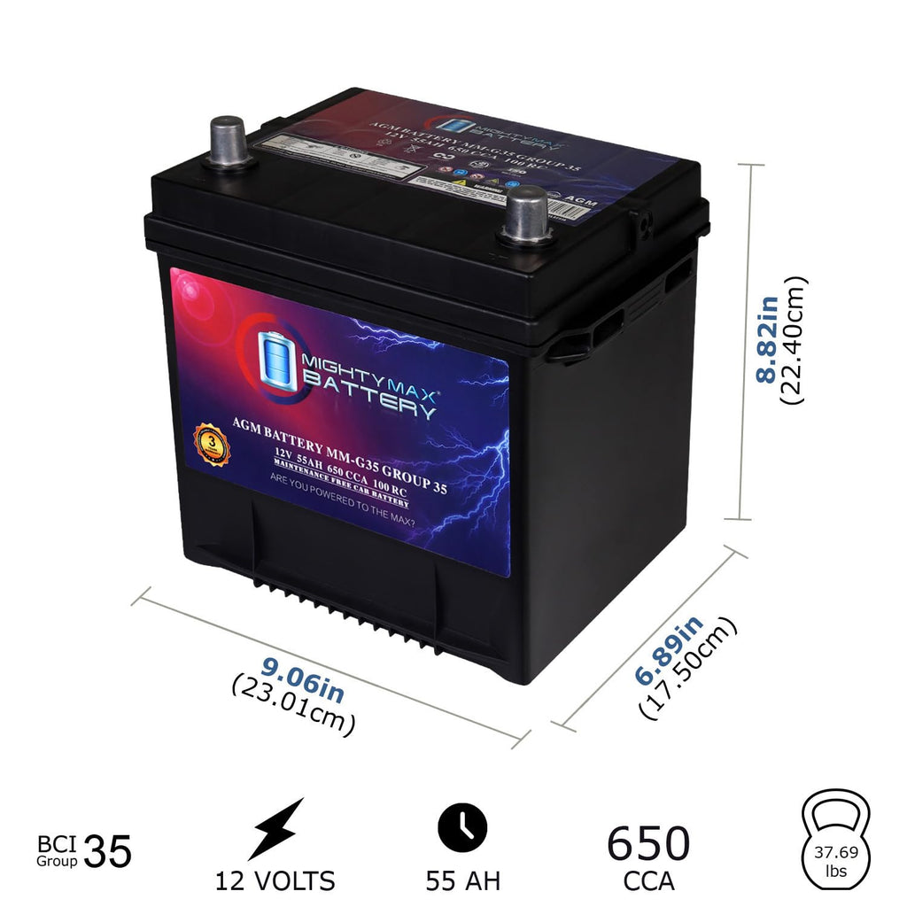 12V 55Ah AGM Replacement Battery D34682