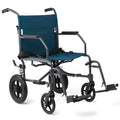 Folding Steel Transport Wheelchair with 12-Inch Wheels Z34222
