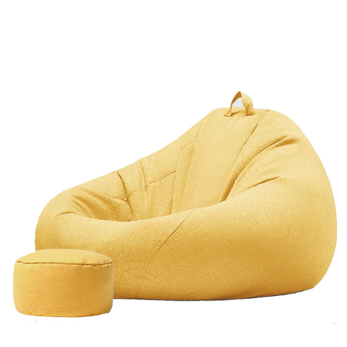 Bean Bag Chair Cover Only Without Filling XL Yellow Z4804