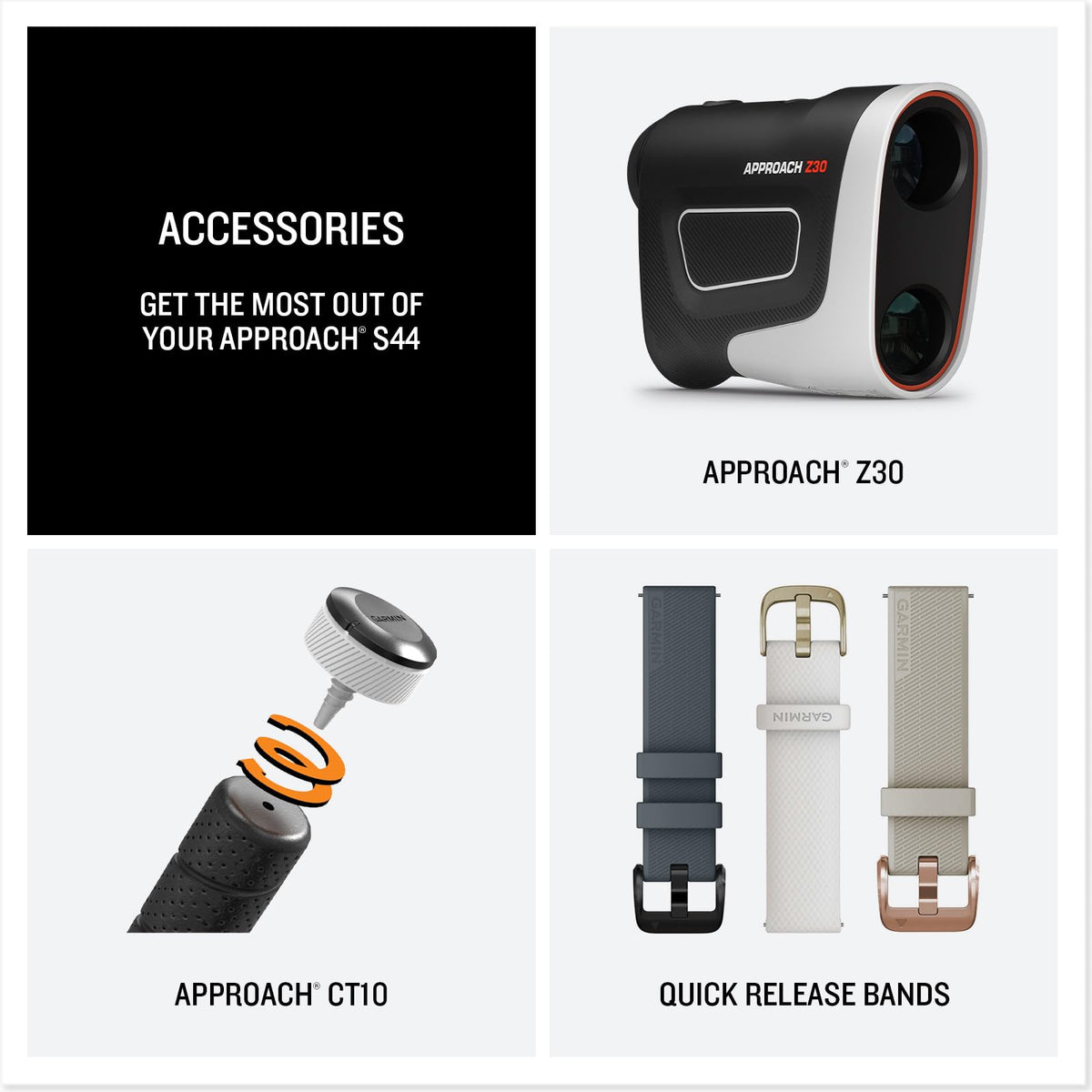 Golf GPS Smartwatch 43mm Black V7415