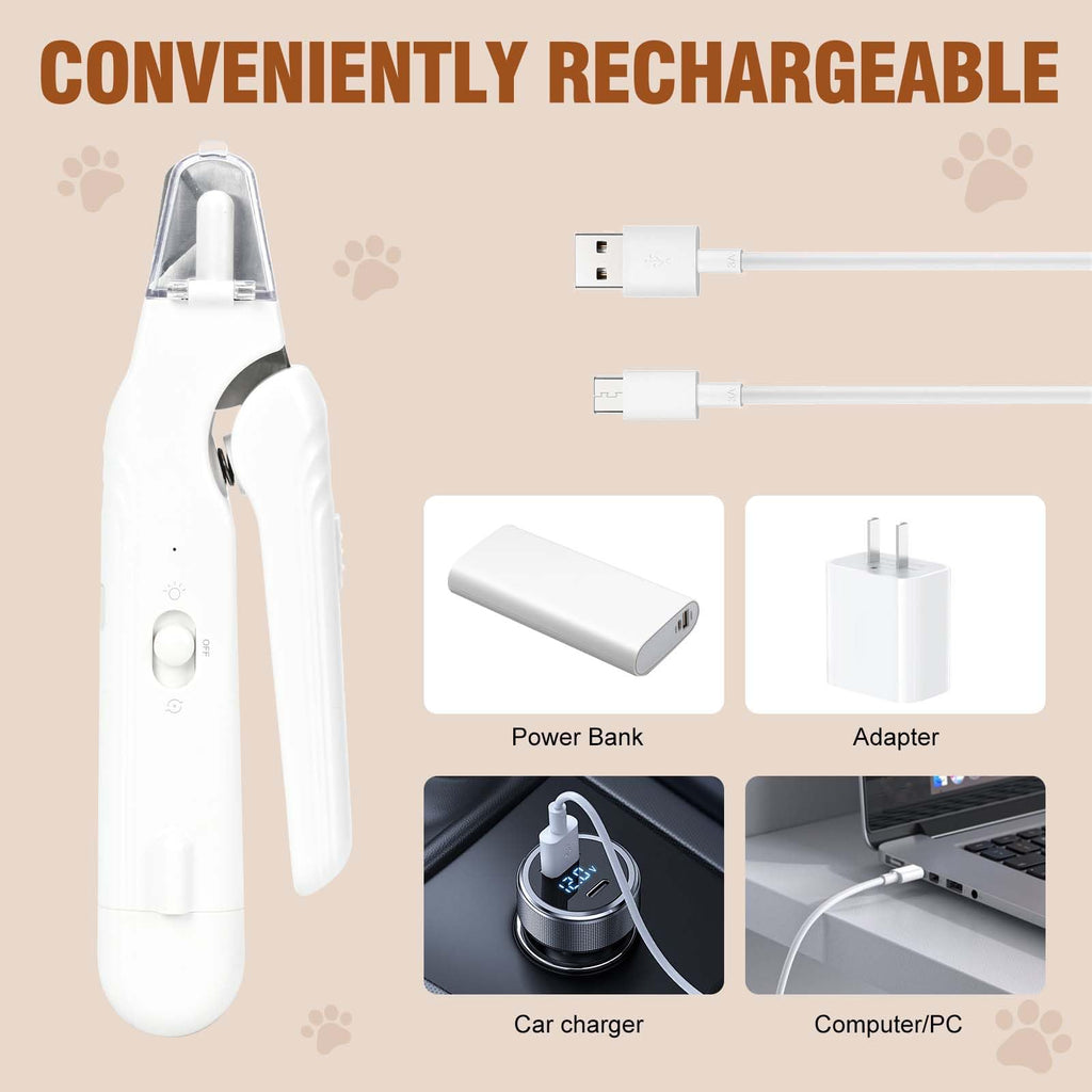2-in-1 Dog Nail Grinder & Clippers with Light K37242