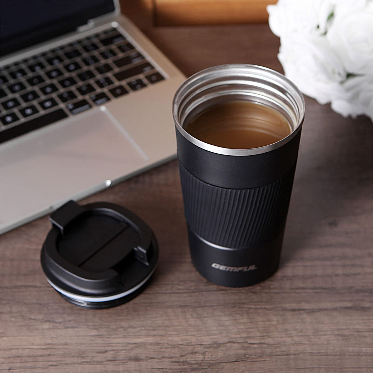 2 Pack 17oz Insulated Travel Coffee Mug with Lid C660