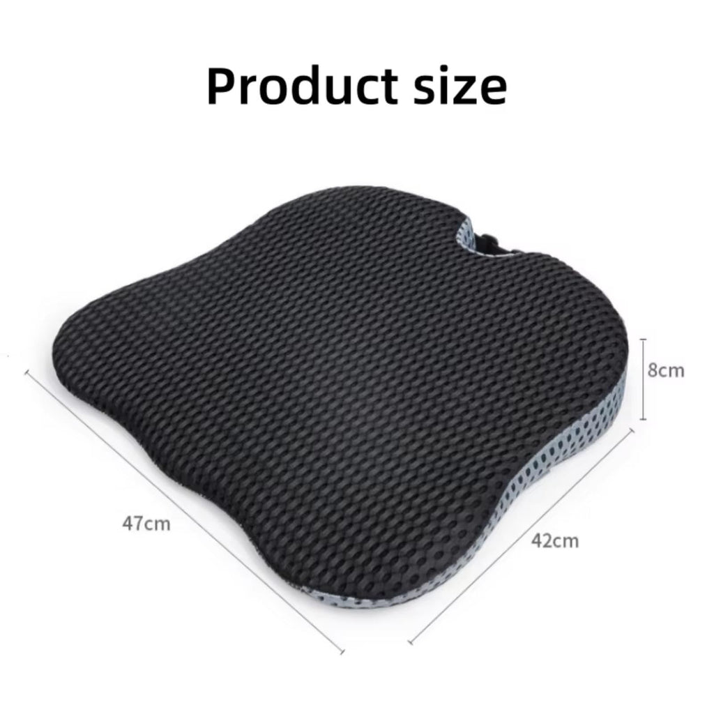 Grey Memory Foam Car Seat Booster Cushion D479125