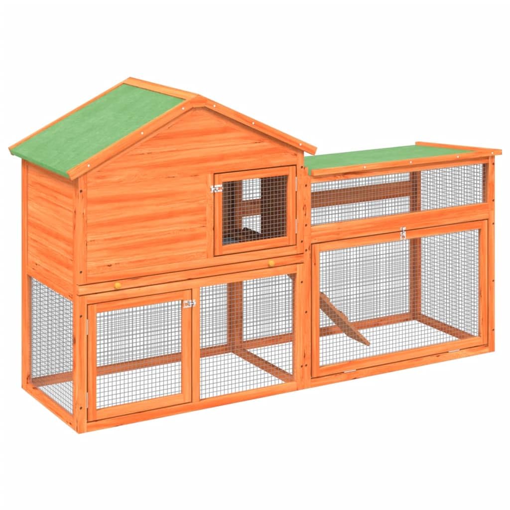 2-Tier Wooden Rabbit Hutch A100