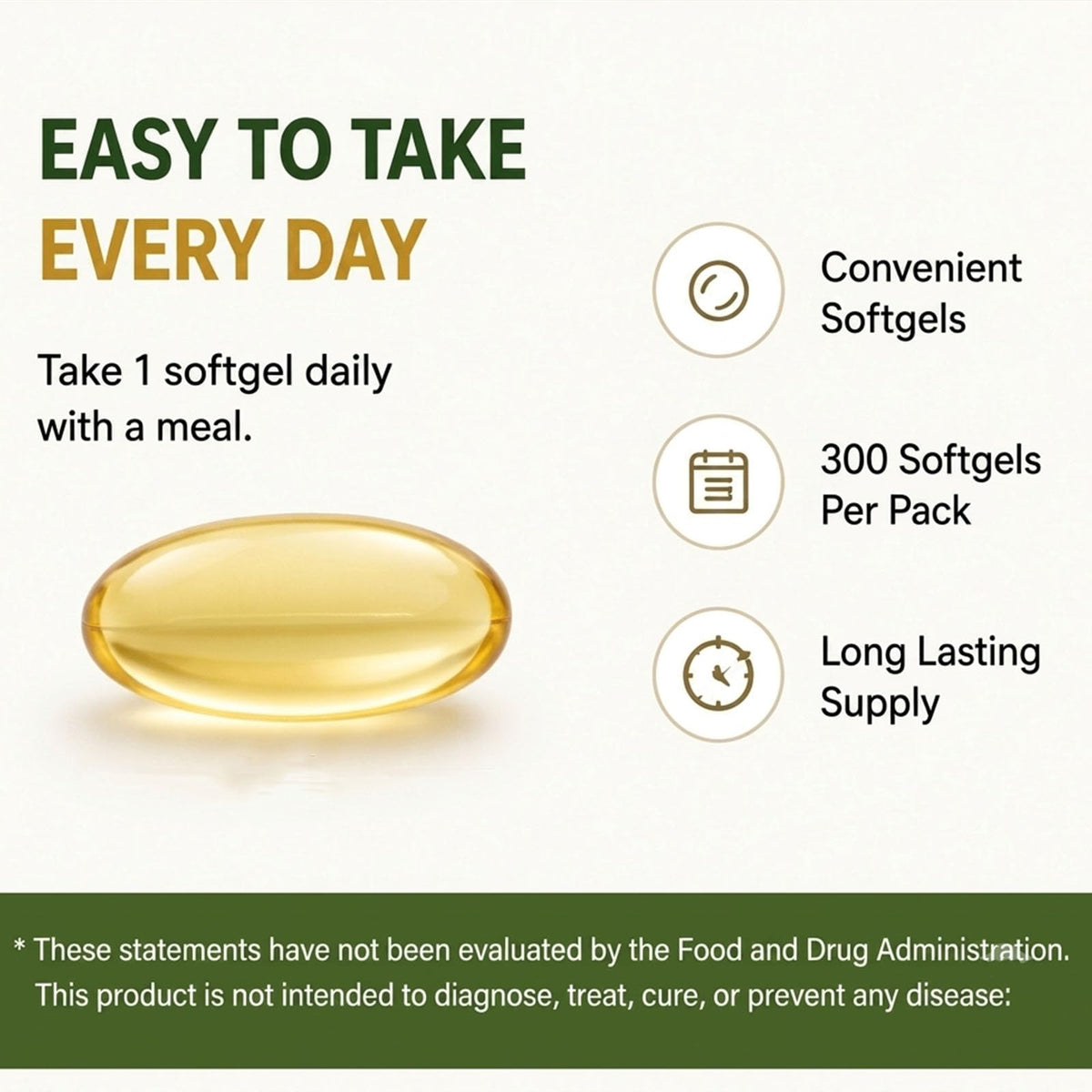 Odorless Aged Garlic Extract Supplement, 300 Softgels L862
