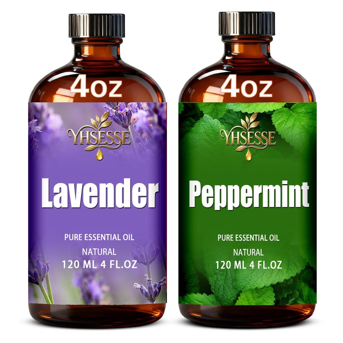 Peppermint and Lavender Essential Oil 4 Fl Oz I1110