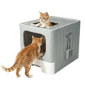 Stainless Steel Cat Litter Box with Lid D311150