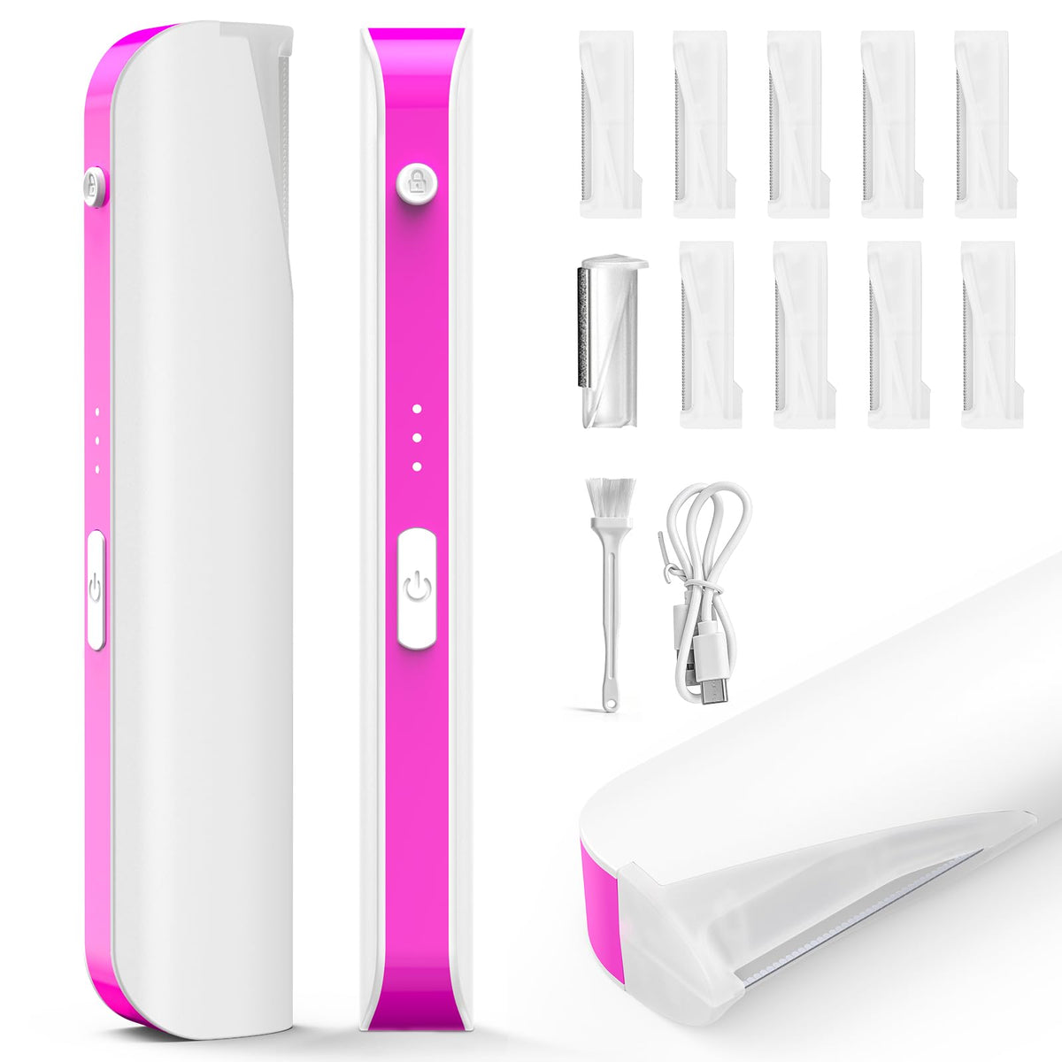 3 Speed Mini Electric Dermaplane Razor with LED Light U984121