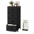 4 Drawer Fabric Storage Tower with Steel Frame T8289