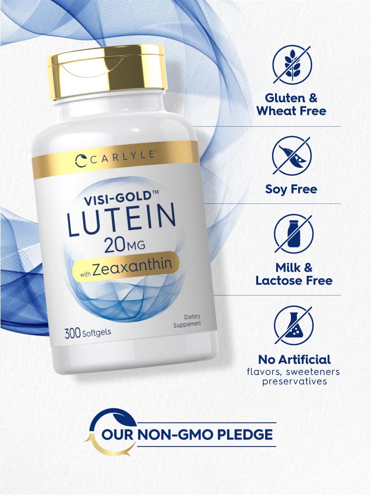 Lutein and Zeaxanthin 20mg 300 Softgels J232