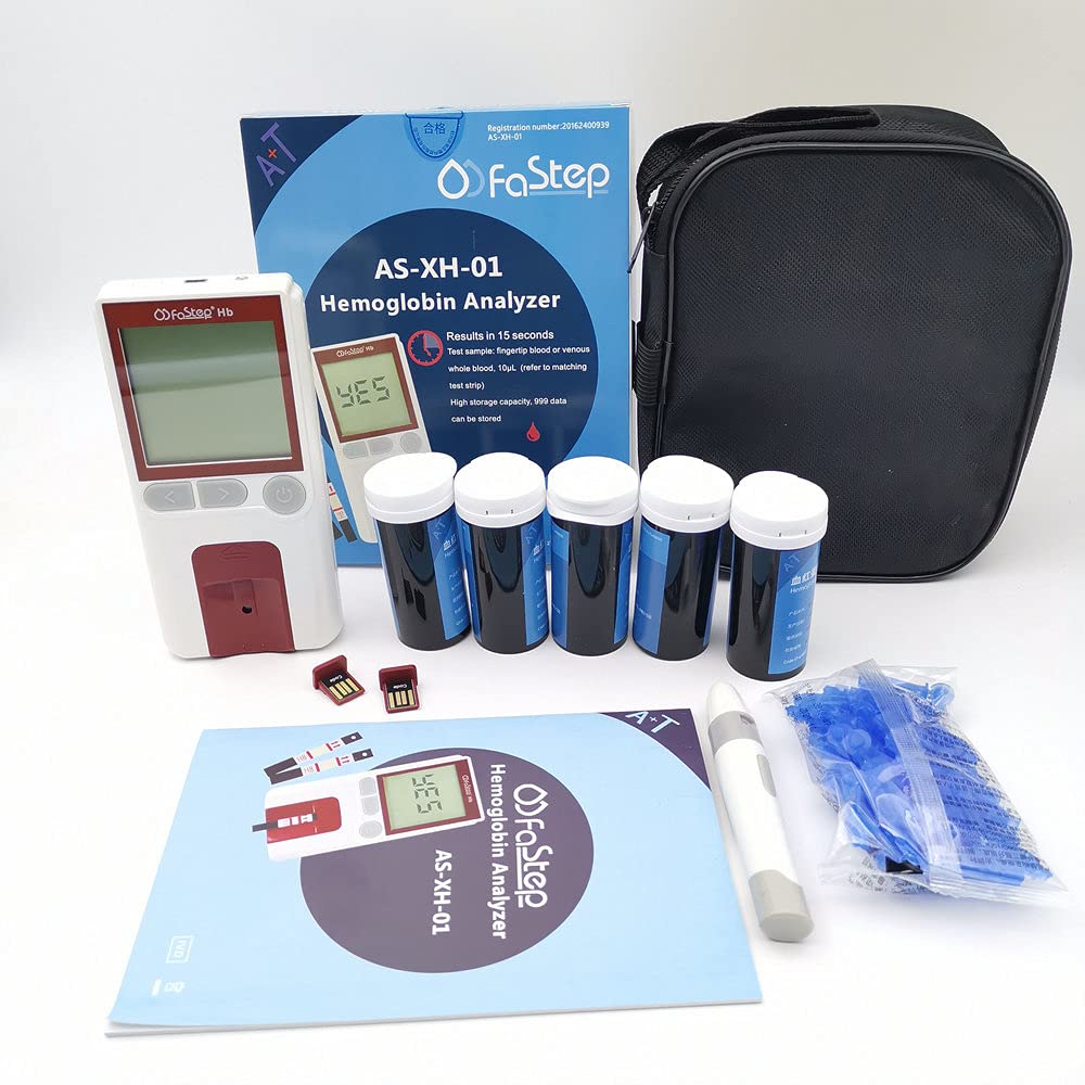 Hemoglobin Meter Kit with 125xStrips and 125xLancets Y750865