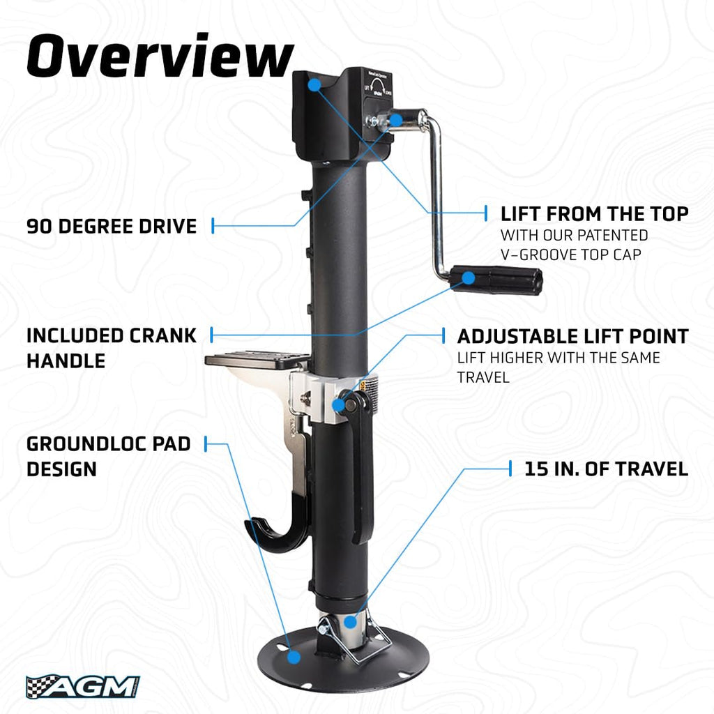 Manual Off-Road Jack 2,000 lb Vehicle Lift D11457