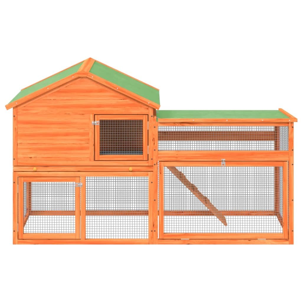 2-Tier Wooden Rabbit Hutch A100