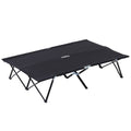 2 Person Folding Camping Cot with Carry Bag, 300 lbs Capacity M69276