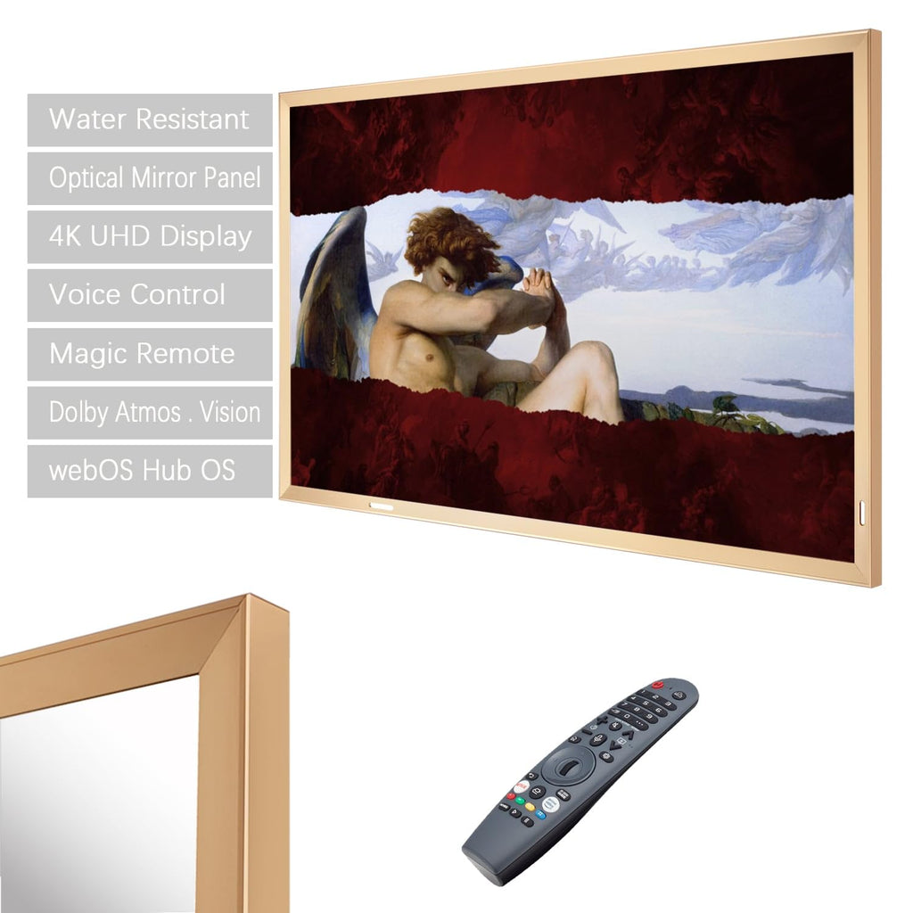 43-Inch Smart Mirror TV with Champagne Gold Aluminum Frame A50710