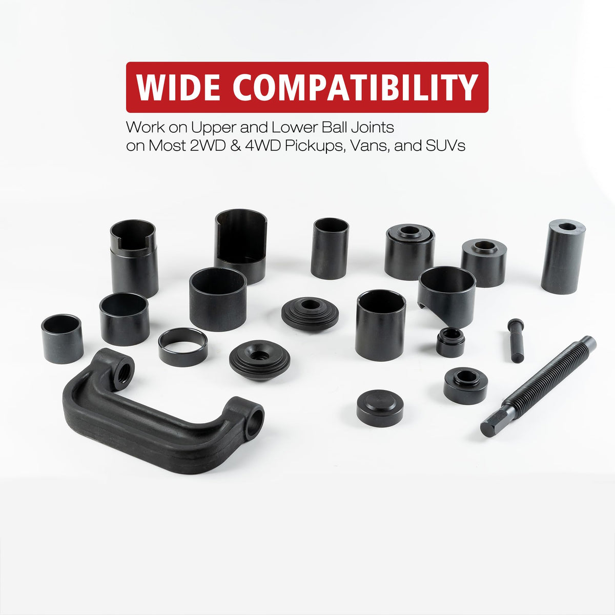 21-Piece Ball Joint Press Kit with C-Frame Q1021