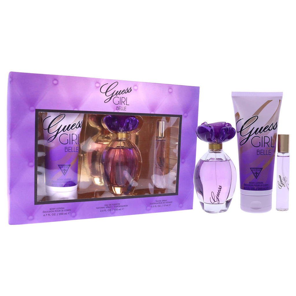 3 Pc Gift Set 3.4 oz EDT Spray 0.5 oz EDP Travel Spray 6.7 oz Body Lotion J140