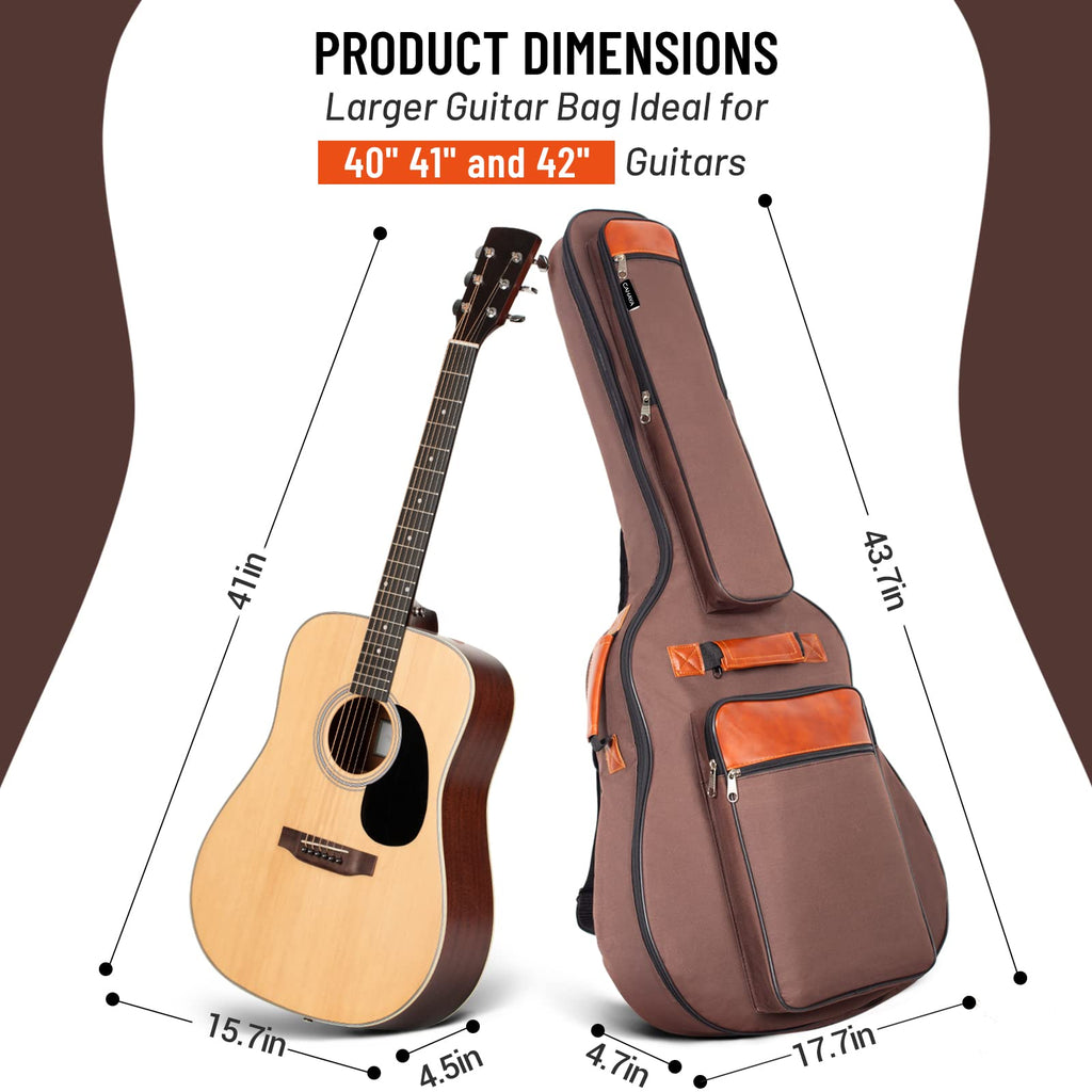 40 41 42 In 6 Pockets Water Resistent Oxford Cloth Padded Guitar Bag N681