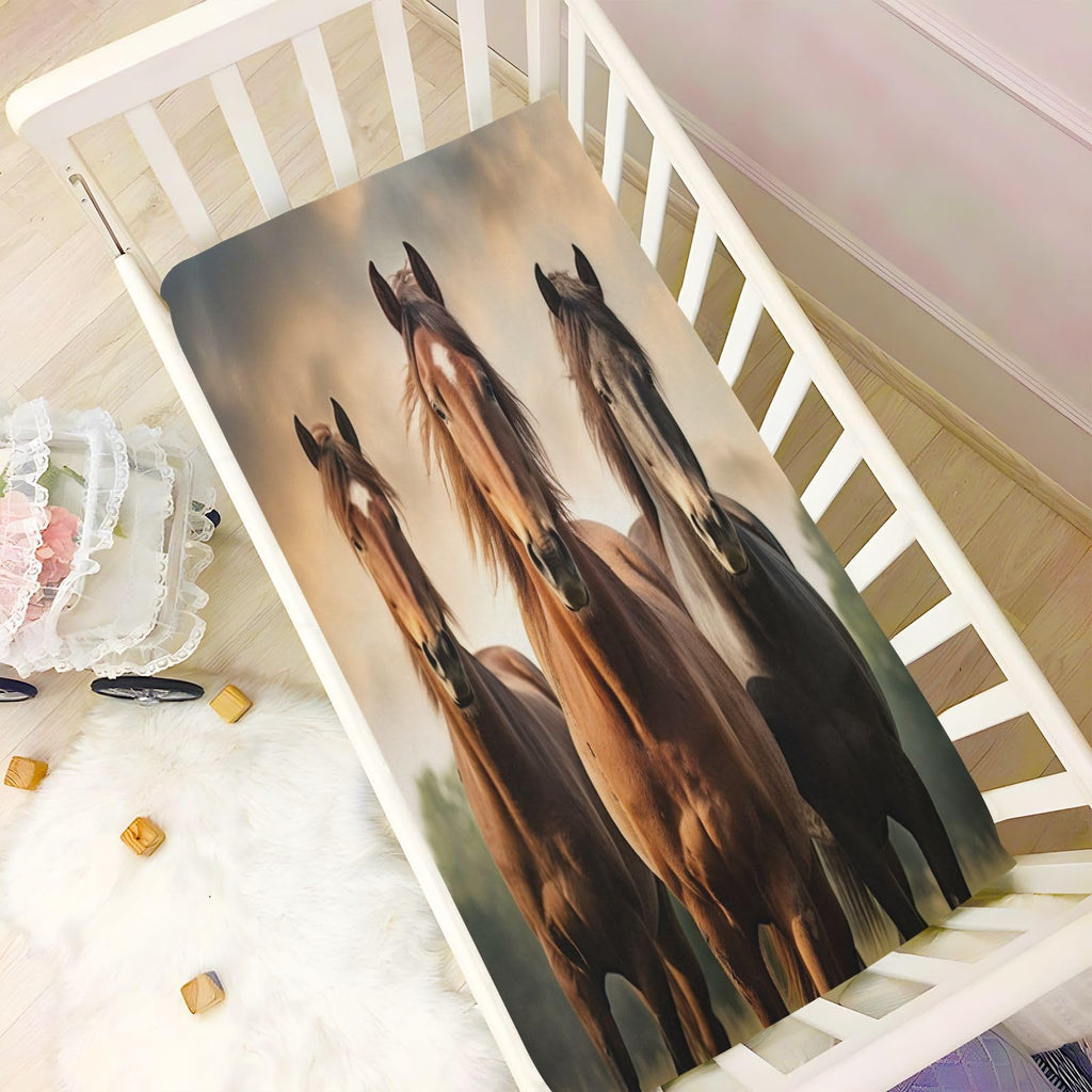 Soft Microfiber Fitted Crib Sheets 52" x 28" Q134