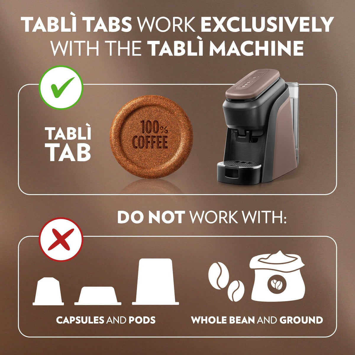 Espresso Machine and Coffee Tabs E249