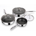 8, 10 and 12-Inch Non Stick Ceramic Frying Pans with Lids X999