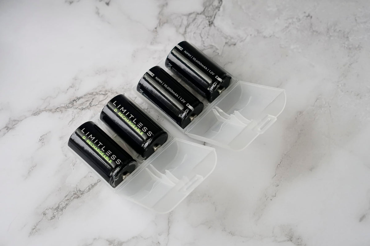 Rechargeable D Batteries 4-Pack with Charger G996666