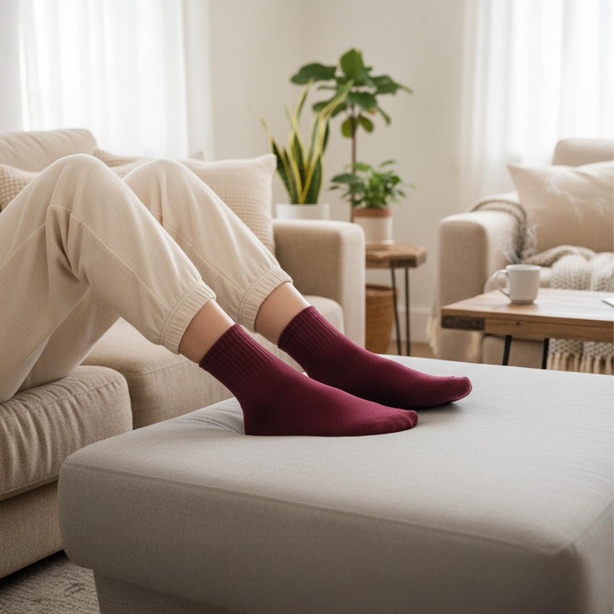 Viscose Bamboo Mini Crew Socks 5 Pairs E365