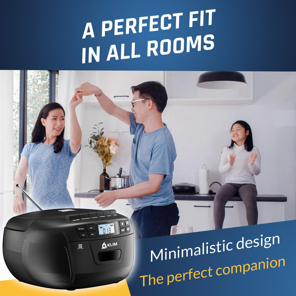 CD Cassette Player with Bluetooth Boombox N9291