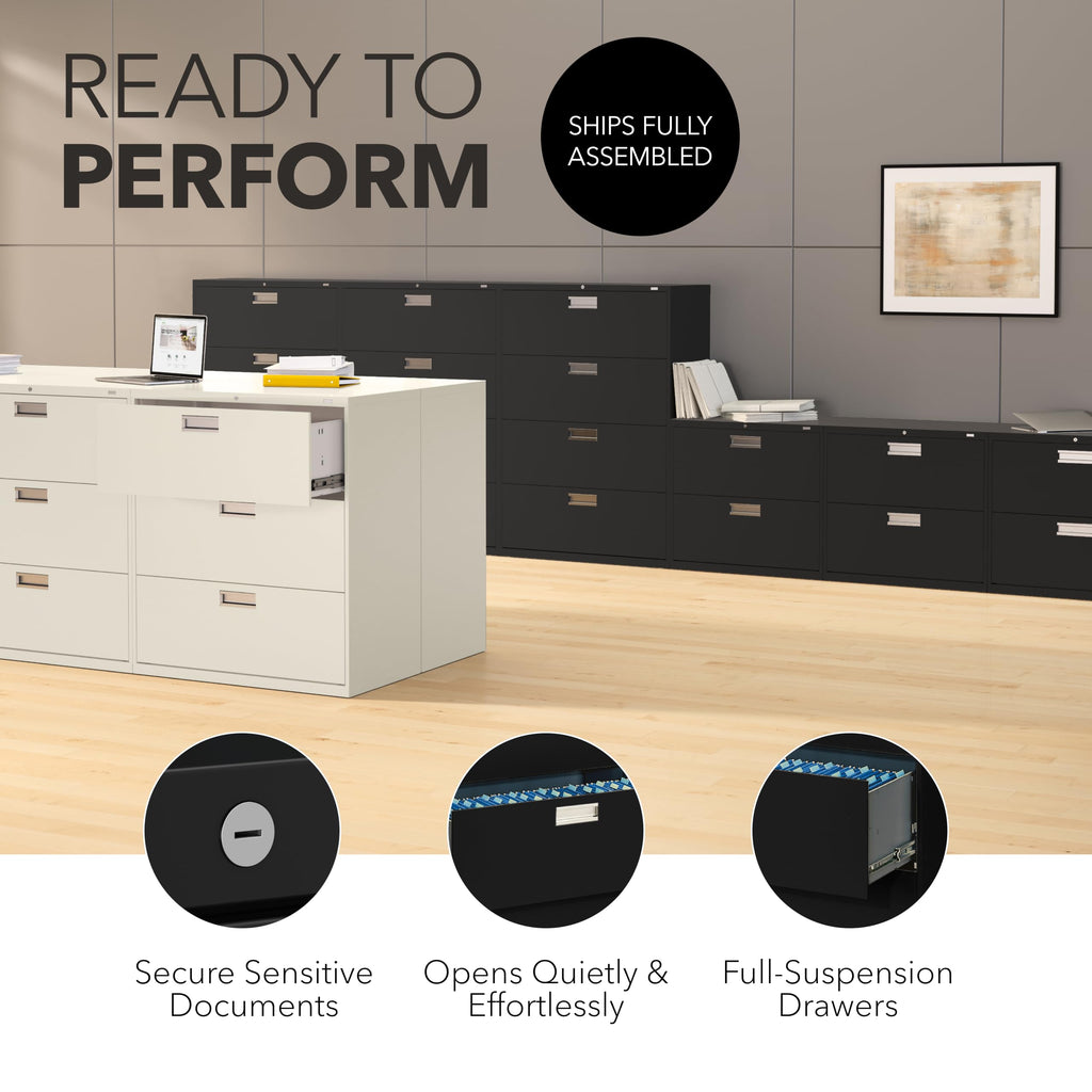 Black 4 Drawer File Cabinet O983434