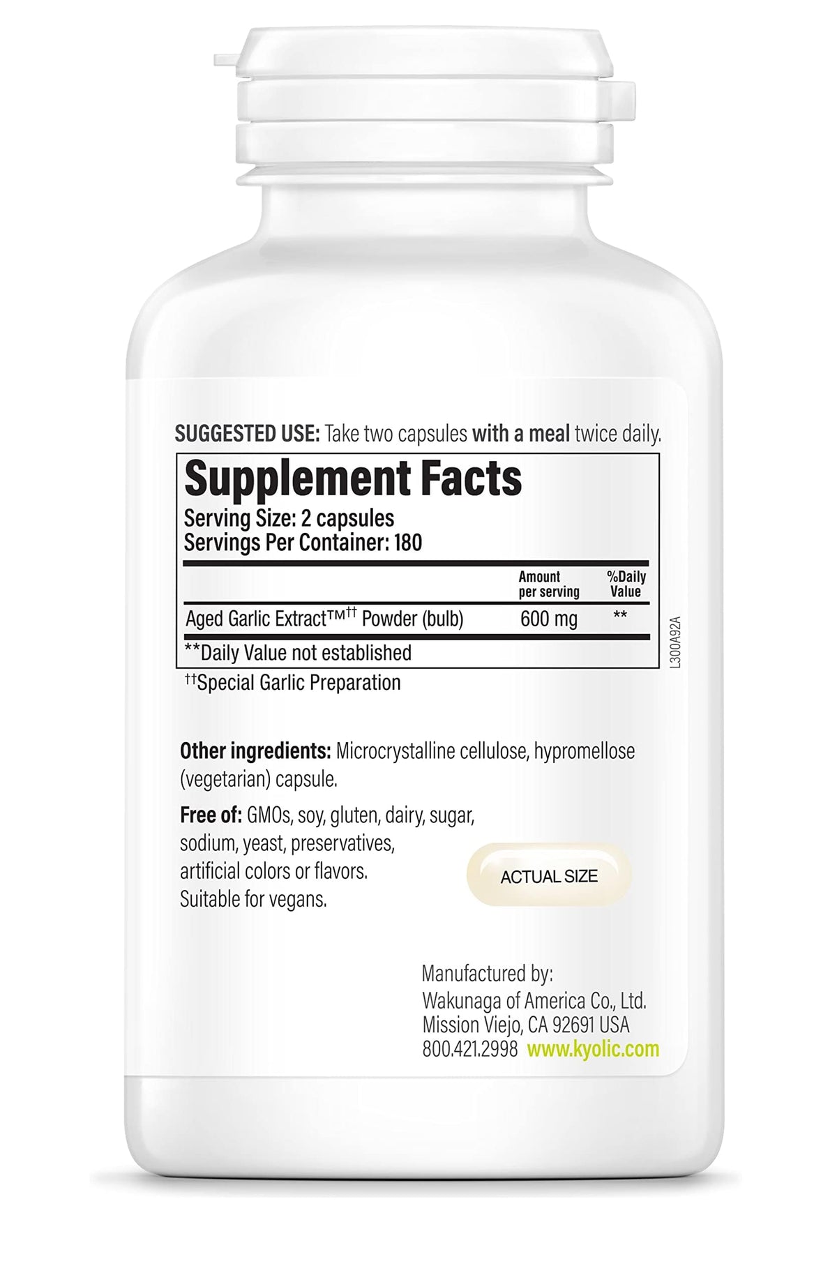 360 Capsules Vegan Formula D54253
