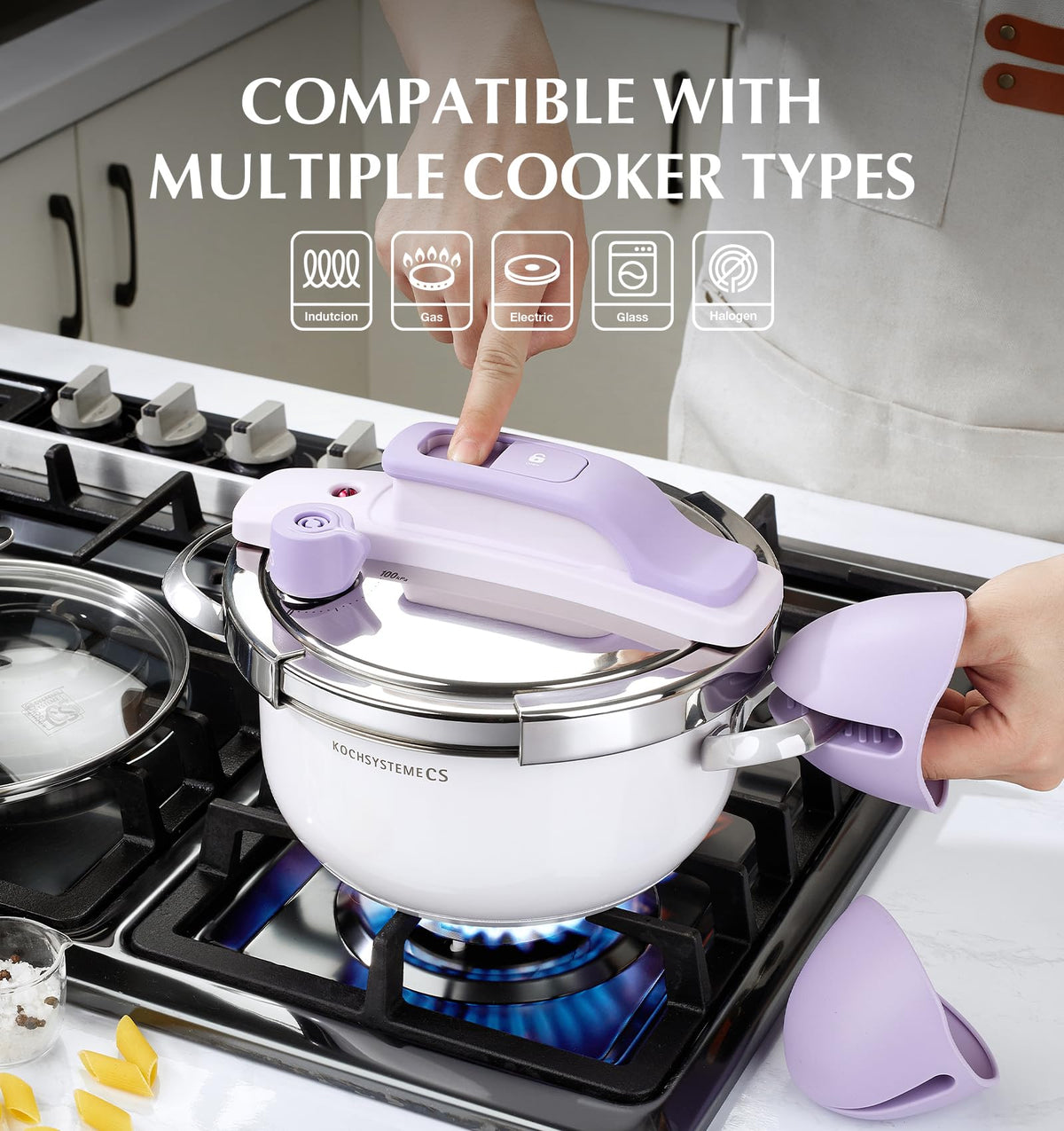 Small Stainless Steel Pressure Cooker 3.2 Quart J7678