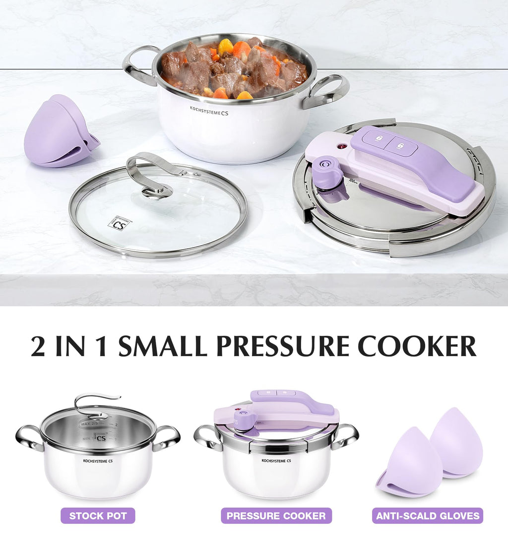 Small Stainless Steel Pressure Cooker 3.2 Quart J7678