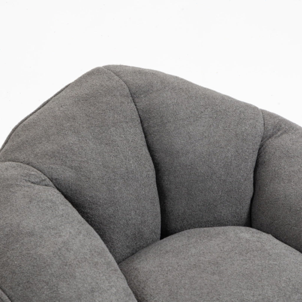 Microfiber Memory Foam Bean Bag Chair with Footstool N61321