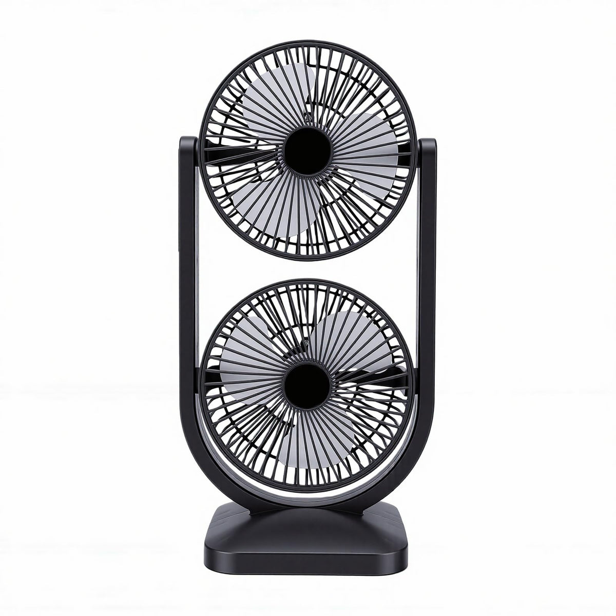 Portable USB Rechargeable 2 in 1 Dual Head Desk Fan J9152