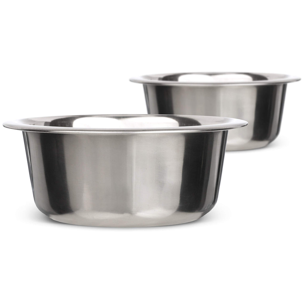 2.2 Cup Stainless Steel Dog Bowls Set of 2 M52358