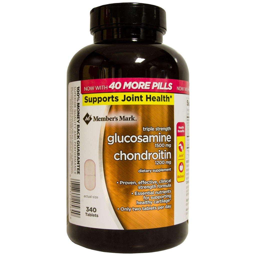 Triple Strength Glucosamine Chondroitin 340 Count 2 Pack S7674