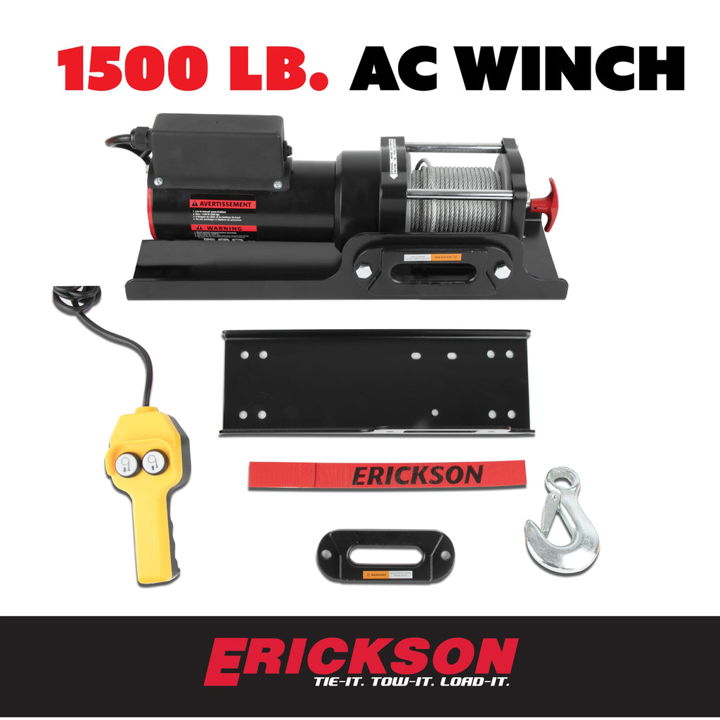120V AC Electric Winch 1500lb Capacity O593929