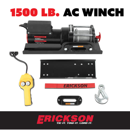120V AC Electric Winch 1500lb Capacity O593929