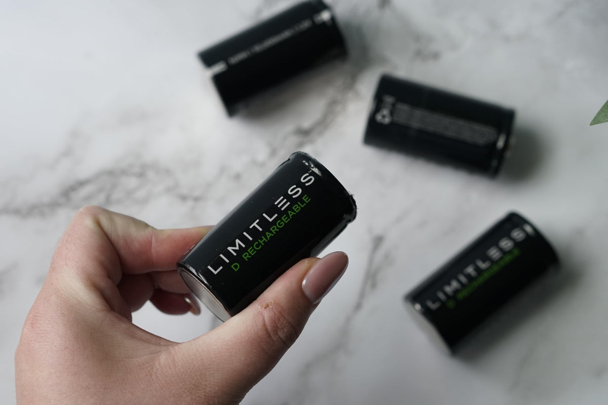 Rechargeable D Batteries 4-Pack with Charger G996666