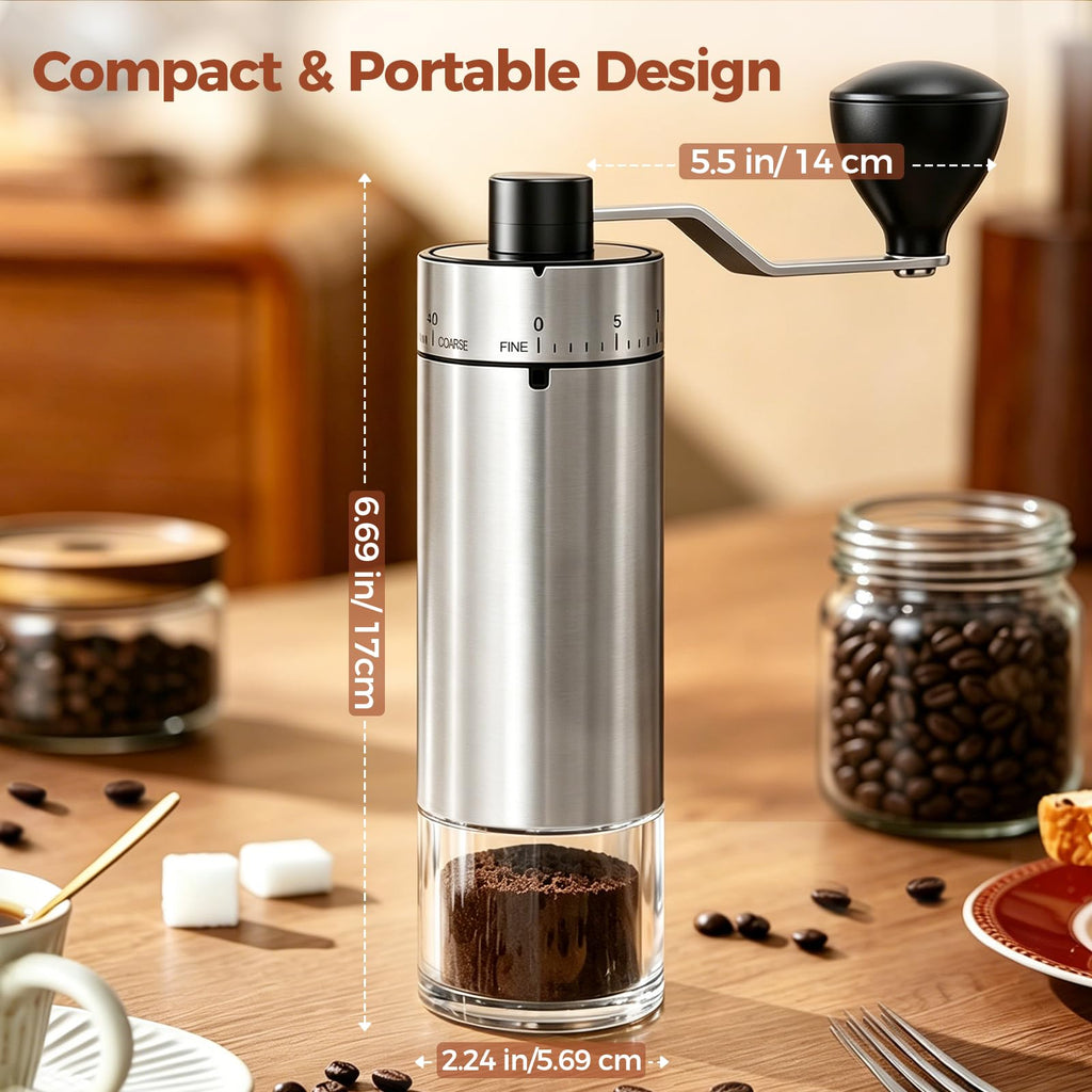 Manual Coffee Grinder with Ceramic Conical Burr S526704