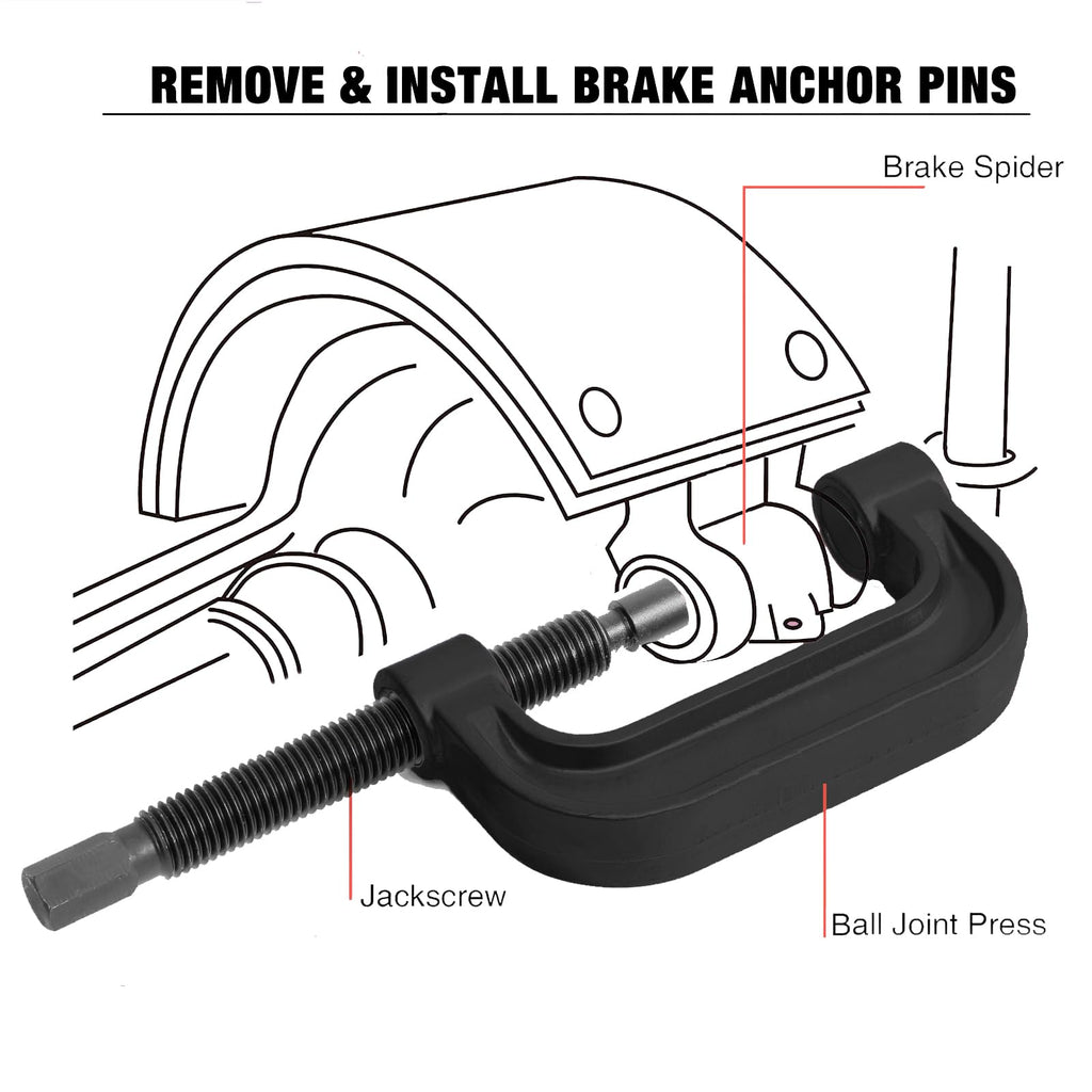 21-Piece Ball Joint Press Kit with C-Frame Q1021